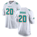 Tlead M.Dolphins #20 Jordyn Brooks Player White Limited Home Game Stitched Jerseys