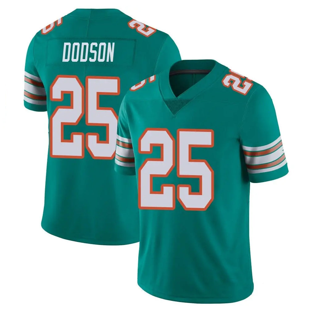 Tlead M.Dolphins #25 Tyrel Dodson Player Aqua Limited Alternate Vapor Untouchable Home Game Stitched Jerseys