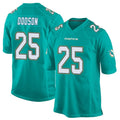 Tlead M.Dolphins #25 Tyrel Dodson Player Aqua Team Color Home Game Stitched Jerseys