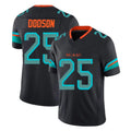 Tlead M.Dolphins #25 Tyrel Dodson Player Black Limited Pitch Rivalries Collection Home Game Stitched Jerseys