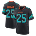 Tlead M.Dolphins #25 Tyrel Dodson Player Black Pitch Rivalries Collection Home Game Stitched Jerseys