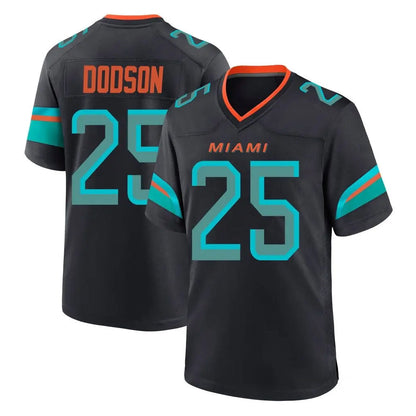 Tlead M.Dolphins #25 Tyrel Dodson Player Black Pitch Rivalries Collection Home Game Stitched Jerseys