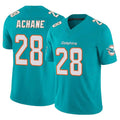 Tlead M.Dolphins #28 De'Von Achane Player Aqua Limited Vapor F.U.S.E. Home Game Stitched Jerseys