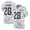 Tlead M.Dolphins #28 De'Von Achane Player Arctic Camo Salute To Service Limited Game Stitched Jerseys