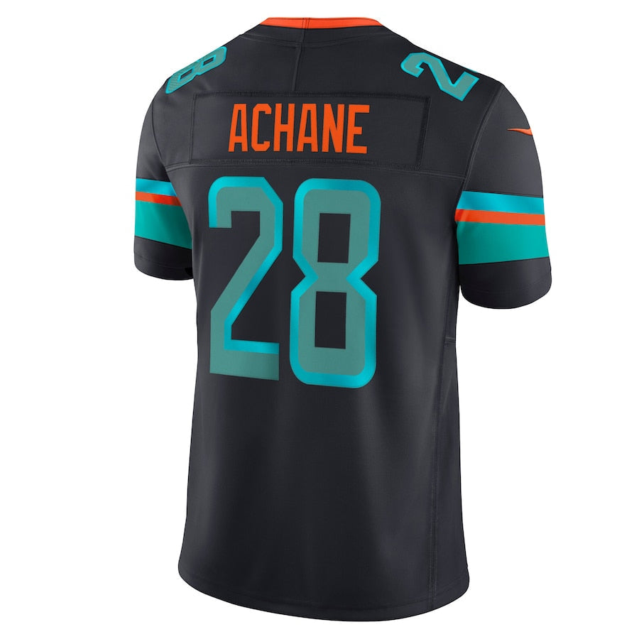 Tlead M.Dolphins #28 De?¡¥Von Achane Player Blue Rivalries Collection Vapor Limited Stitched Jersey
