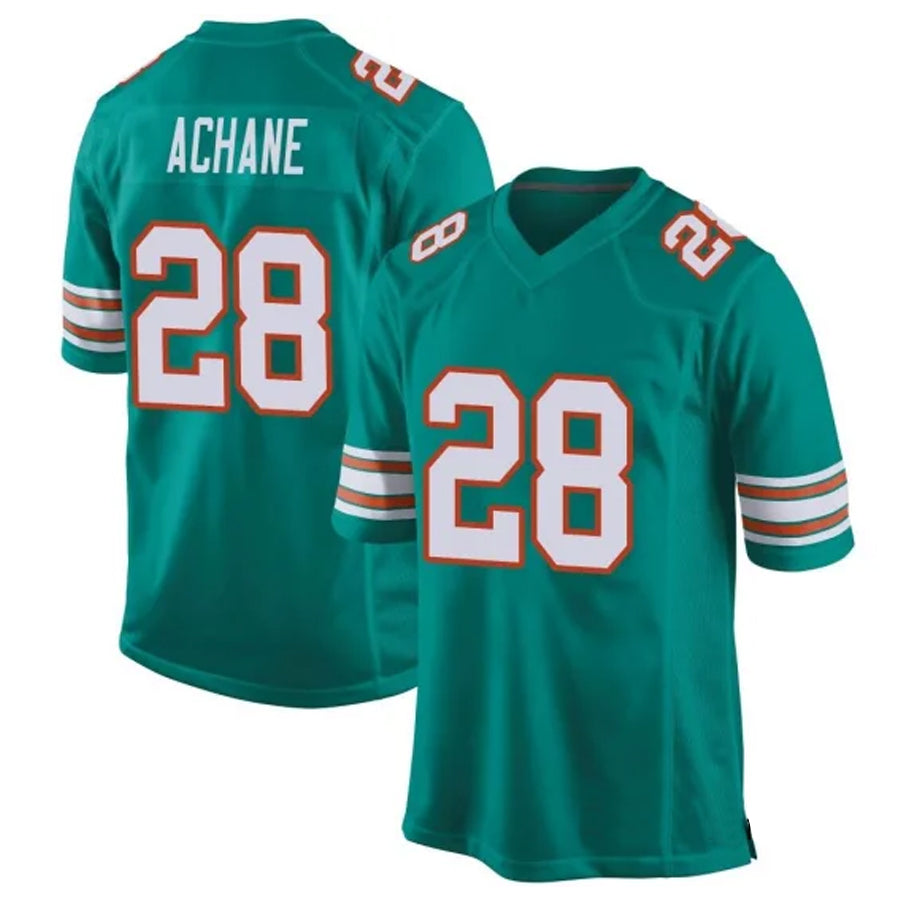 Tlead M.Dolphins #28 De?¡¥Von Achane Player Green Alternate Game Stitched Jerseys