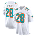 Tlead M.Dolphins #28 De'Von Achane Player White Limited Home Game Stitched Jerseys