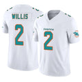 Tlead M.Dolphins #2 Malik Willis Player White Limited Vapor F.U.S.E. Home Game Stitched Jerseys