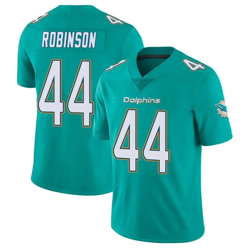 Tlead M.Dolphins #44 Chop Robinson Player Aqua Limited Vapor Untouchable Home Game Stitched Jerseys