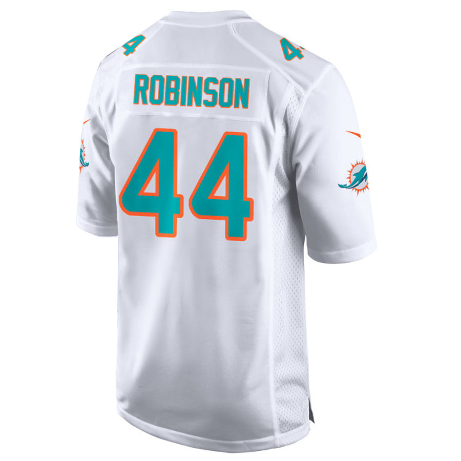 Tlead M.Dolphins #44 Chop Robinson Player White Home Game Stitched Jerseys