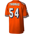 Tlead M.Dolphins #54 Zach Thomas Mitchell & Ness Orange Legacy Replica Stitched Puhic Jersey