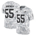 Tlead M.Dolphins #55 Aaron Brewer Player Arctic Camo Salute To Service Limited Game Stitched Jerseys