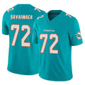 Tlead M.Dolphins #72 Jonah Savaiinaea Player Aqua Limited Vapor F.U.S.E. Home Game Stitched Jerseys