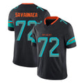 Tlead M.Dolphins #72 Jonah Savaiinaea Player Black Limited Pitch Rivalries Collection Home Game Stitched Jerseys