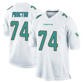 Tlead M.Dolphins #74 Kadyn Proctor Player White Home Game Stitched Jerseys