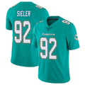 Tlead M.Dolphins #92 Zach Sieler Player Aqua Limited Vapor Untouchable Home Game Stitched Jerseys