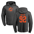 Tlead M.Dolphins #92 Zach Sieler Player Darkgray Pullover Hoodies Limited Stitched Jerseys