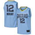 Tlead M.Grizzlies #12 Ja Morant Light Blue Fast Break Replica Player Stitched Jerseys- Statement Edition