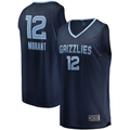 Tlead M.Grizzlies #12 Ja Morant Navy Fast Break Replica Stitched Jerseys- Icon Edition