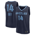Tlead M.Grizzlies #14 Zach Edey Navy Draft Fast Break Player Stitched Jerseys- Icon Edition