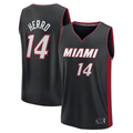 Tlead M.Heat #14 Tyler Herro Black Fast Break Replica Player Jerseys - Icon Edition