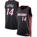 Tlead M.Heat #14 Tyler Herro Black Swingman Jerseys - Icon Edition