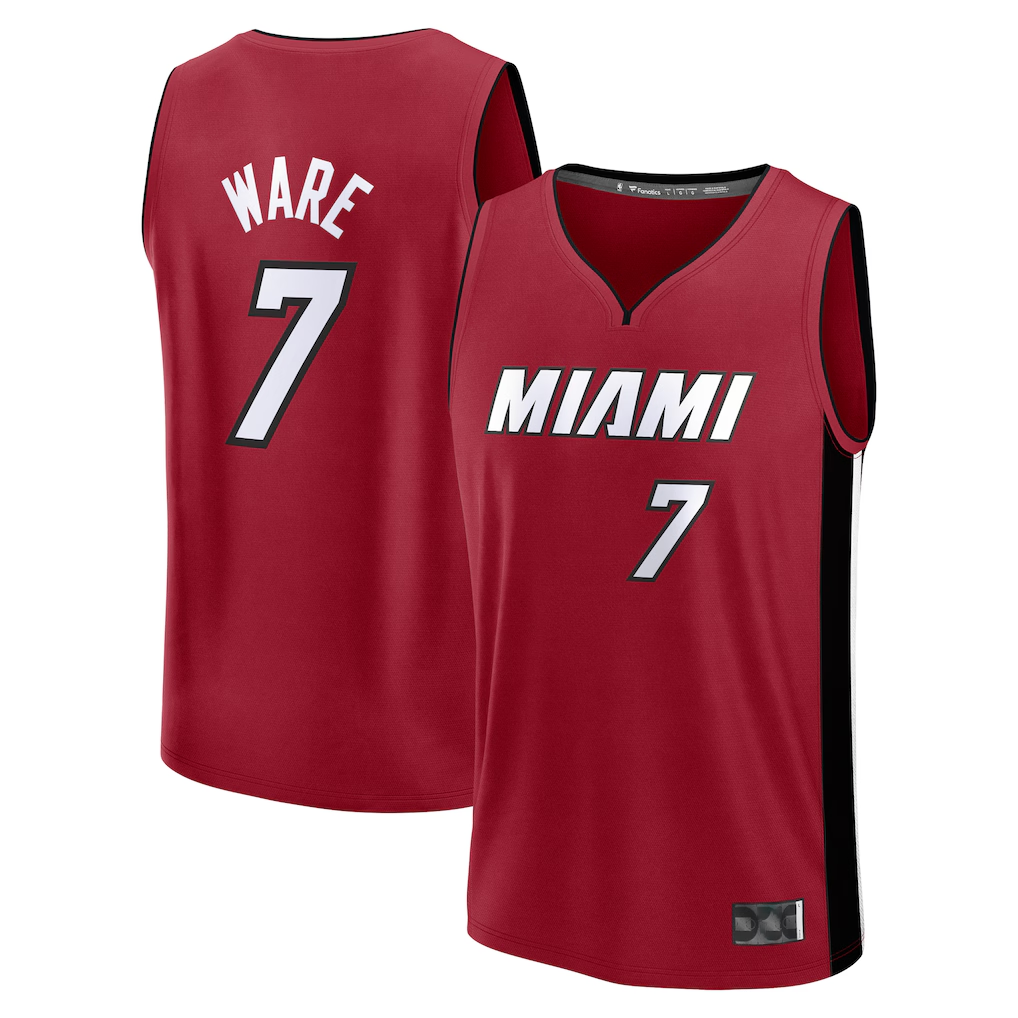 Tlead M.Heat #7 Kel'el Ware Red Fast Break Player Jerseys - Statement Edition