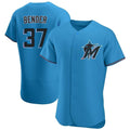 Tlead M.Marlins #37 Anthony Bender Player Blue Home Limited Elite Stitched Jerseys