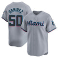 Tlead M.Marlins #50 Agustin Ramirez Player Gray Home Limited Stitched Jerseys