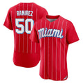 Tlead M.Marlins #50 Agustin Ramirez Player Red City Connect Home Limited Elite Stitched Jerseys
