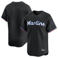 Tlead M.Marlins Blank Player Black Home Limited Stitched Jerseys