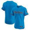 Tlead M.Marlins Blank Player Blue Home Limited Elite Stitched Jerseys