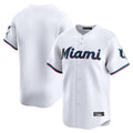 Tlead M.Marlins Blank Player White Home Limited Stitched Jerseys