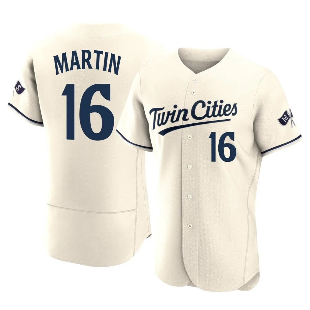 Tlead M.Twins #16 Austin Martin Player Cream Home Limited Elite Stitched Jerseys