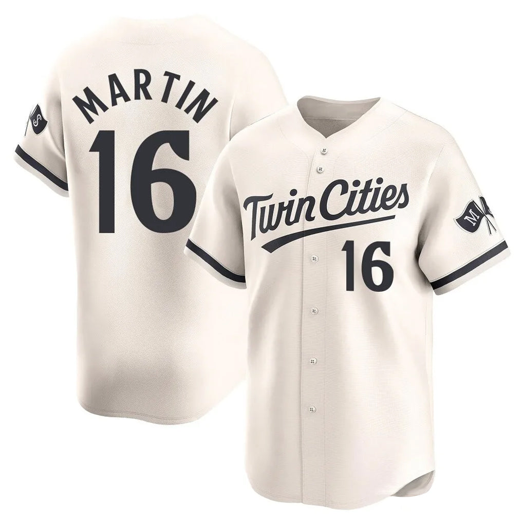 Tlead M.Twins #16 Austin Martin Player Cream Home Limited Stitched Jerseys