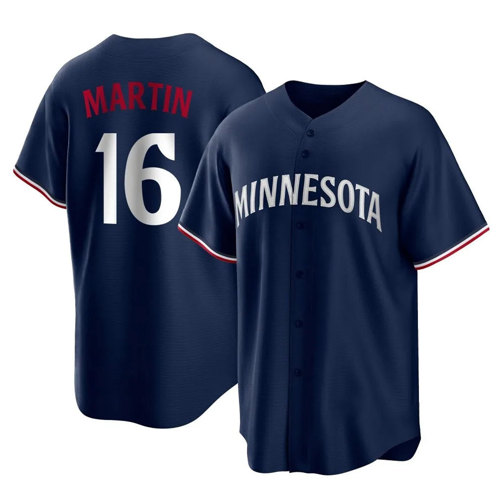 Tlead M.Twins #16 Austin Martin Player Navy Replica Alternate Home Stitched Jerseys