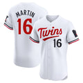 Tlead M.Twins #16 Austin Martin Player White Home Limited Elite Stitched Jerseys