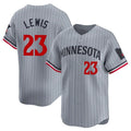 Tlead M.Twins #23 Royce Lewis Player Gray Home Limited Stitched Jerseys