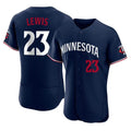 Tlead M.Twins #23 Royce Lewis Player Navy Replica Home Limited Elite Stitched Jerseys