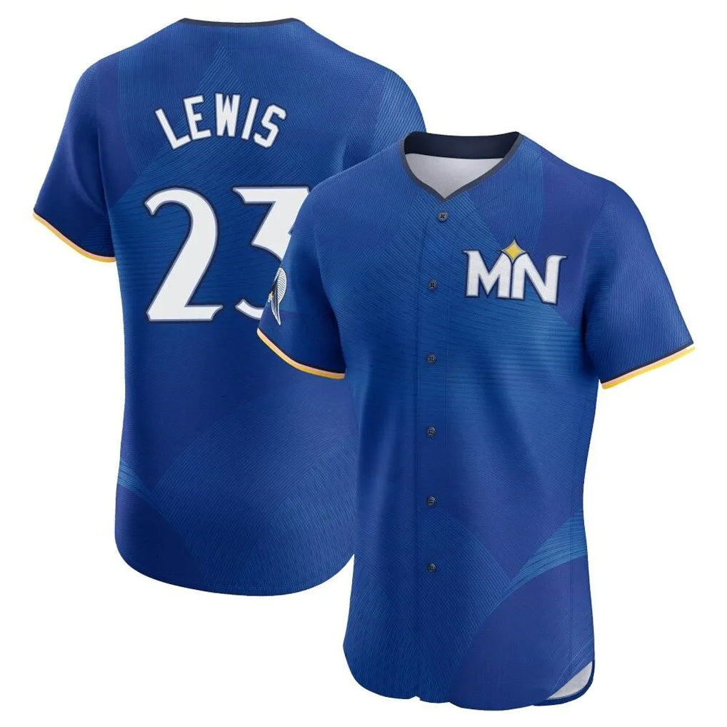 Tlead M.Twins #23 Royce Lewis Player Royal City Connect Limited Elite Home Stitched Jerseys