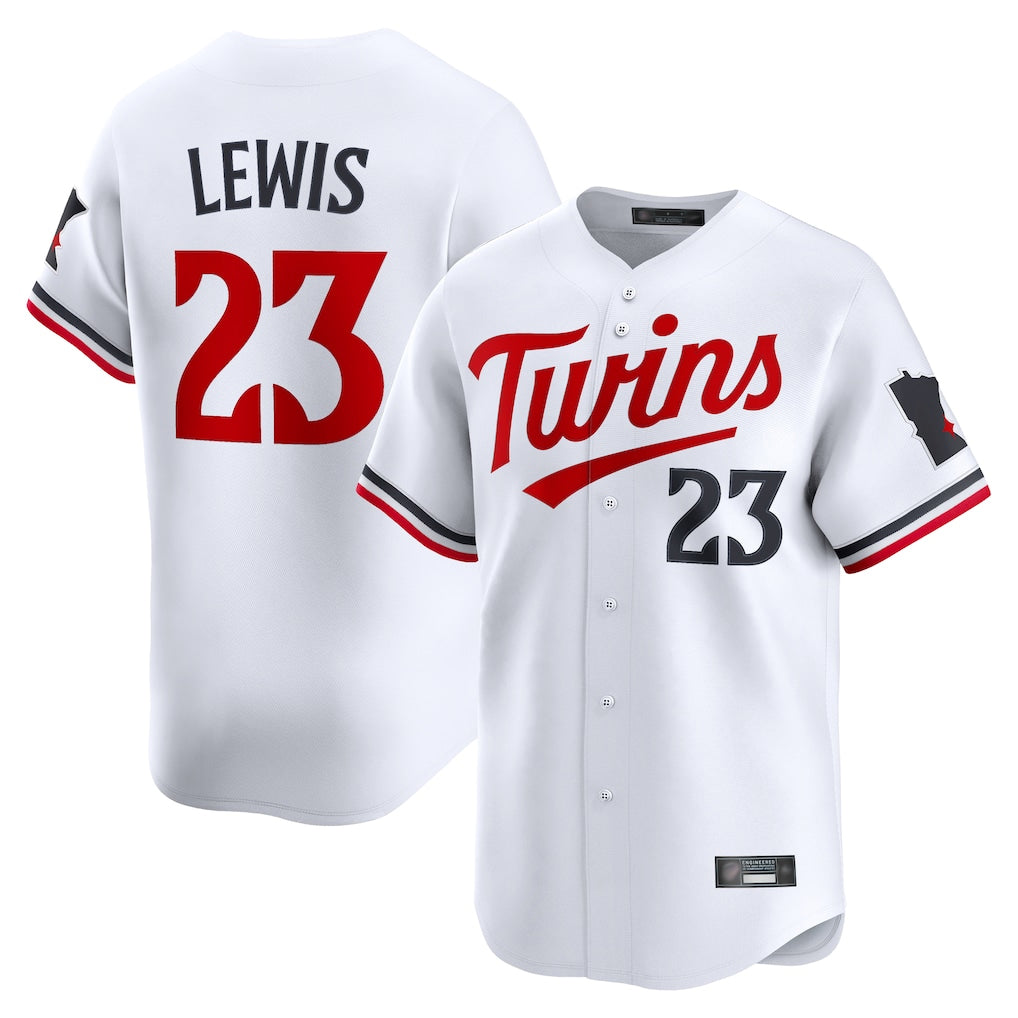 Tlead M.Twins #23 Royce Lewis Player White Home Limited Stitched Jerseys