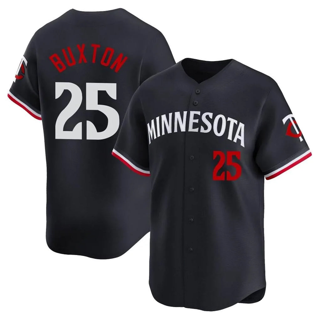 Tlead M.Twins #25 Byron Buxton Player Navy Home Limited Stitched Jerseys