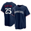 Tlead M.Twins #25 Byron Buxton Player Navy Replica Alternate Home Stitched Jerseys