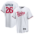 Tlead M.Twins #26 Max Kepler Player White Home Game Stitched Jerseys