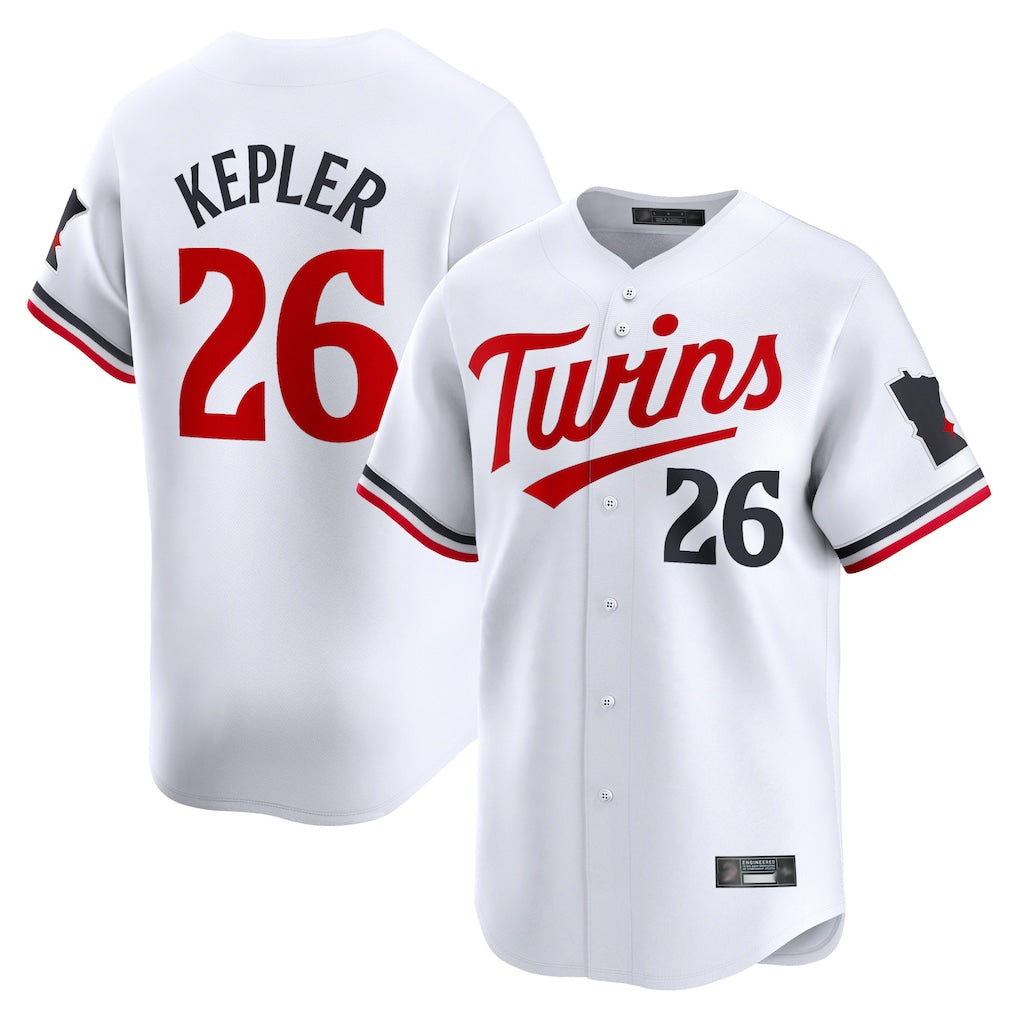 Tlead M.Twins #26 Max Kepler Player White Home Limited Stitched Jerseys