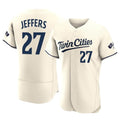 Tlead M.Twins #27 Ryan Jeffers Player Cream Home Limited Elite Stitched Jerseys