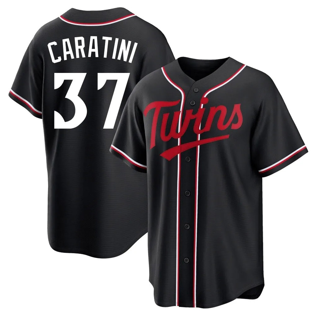 Tlead M.Twins #37 Victor Caratini Player Black Fashion Out Home Limited Stitched Jerseys