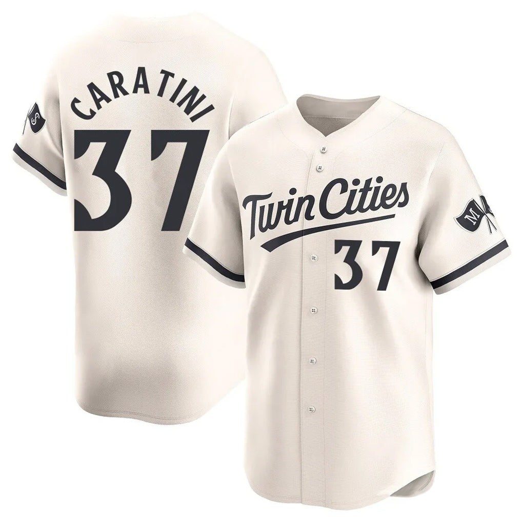 Tlead M.Twins #37 Victor Caratini Player Cream Home Limited Stitched Jerseys