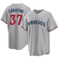 Tlead M.Twins #37 Victor Caratini Player Gray Game Limited Home Stitched Jerseys