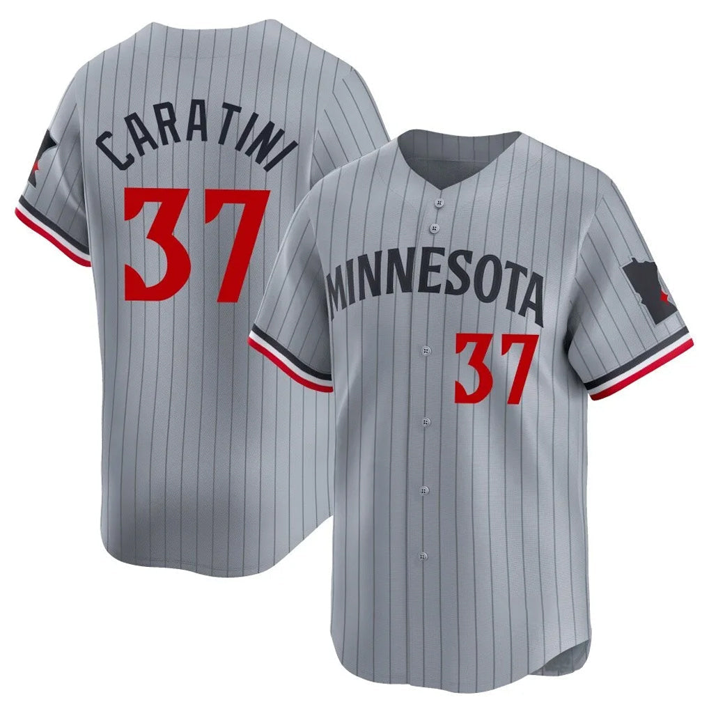 Tlead M.Twins #37 Victor Caratini Player Gray Home Limited Stitched Jerseys